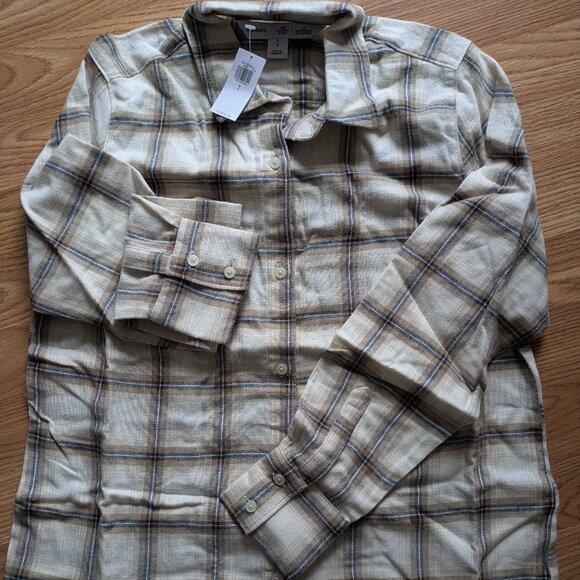 Brown Plaid Flannel Shirt - Picture 1 of 2